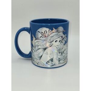 DISNEY The Little‎ Mermaid Ariel Blue Metallic Holographic Coffe Cup Mug 20oz